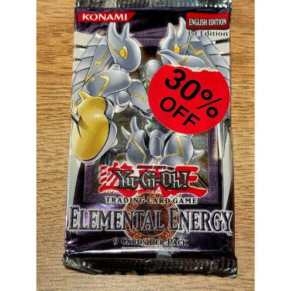 Yu-Gi-Oh! Elemental Energy Booster Pack Sealed 1st Edition 2005 Hanger Yugioh - Picture 3 of 6